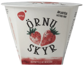 Skyr með botnfylli af berjum